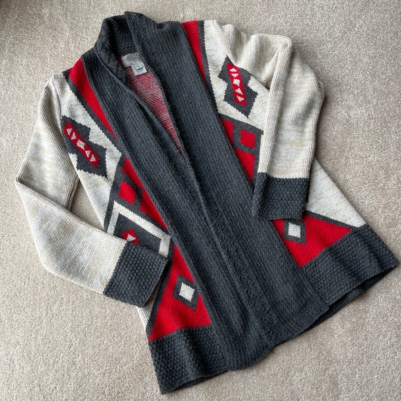 Urban Outfitters Tribal Print Open Front Cardigan Sweater Size Small - Picture 2 of 5